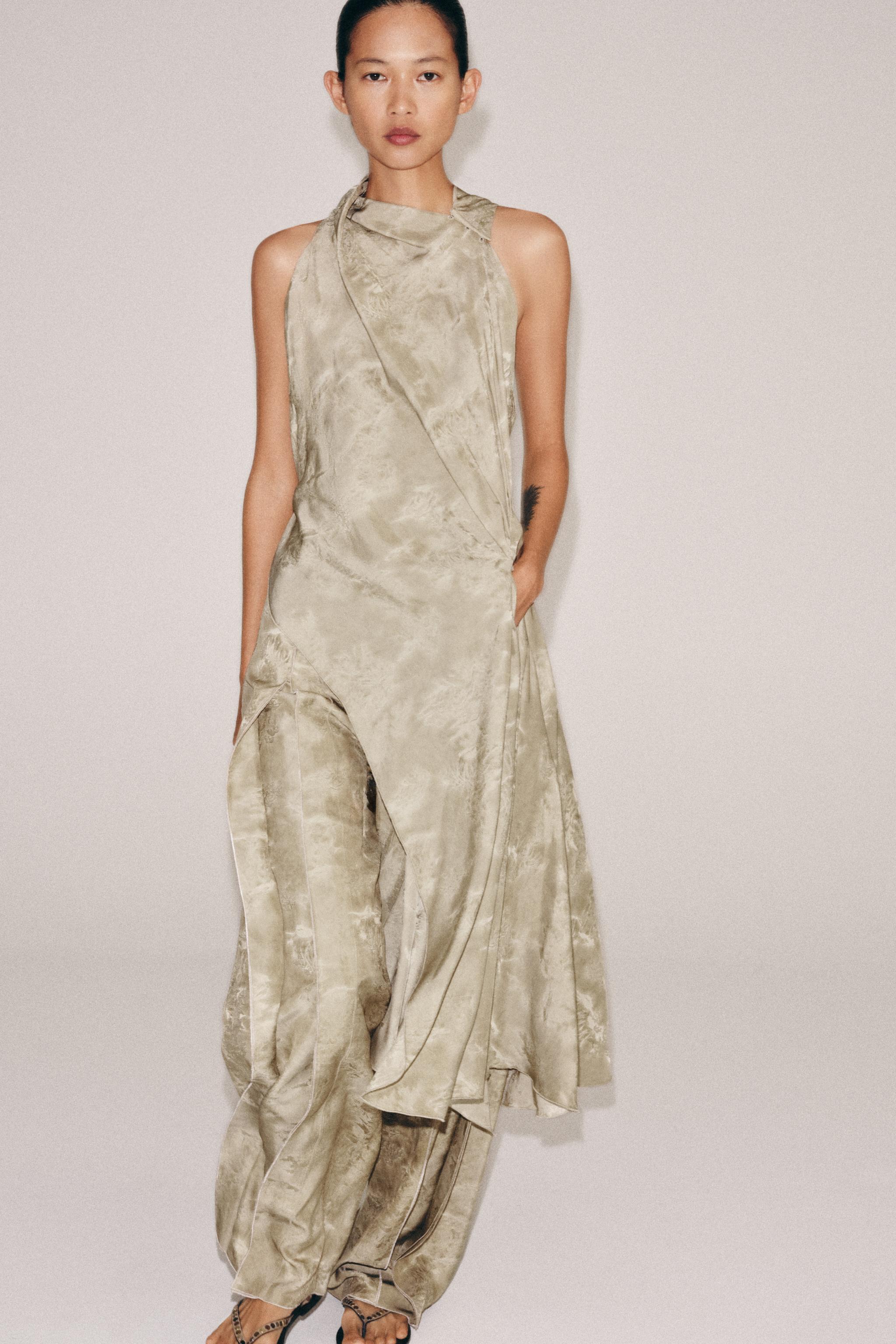 ZW COLLECTION ASYMMETRIC JACQUARD TOP
